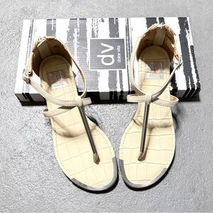 Dolce Vita Labelle Bone Cream Gladiator Sandals Size 5.5